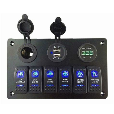 electrical switch panel box|waterproof switch panels for boats.